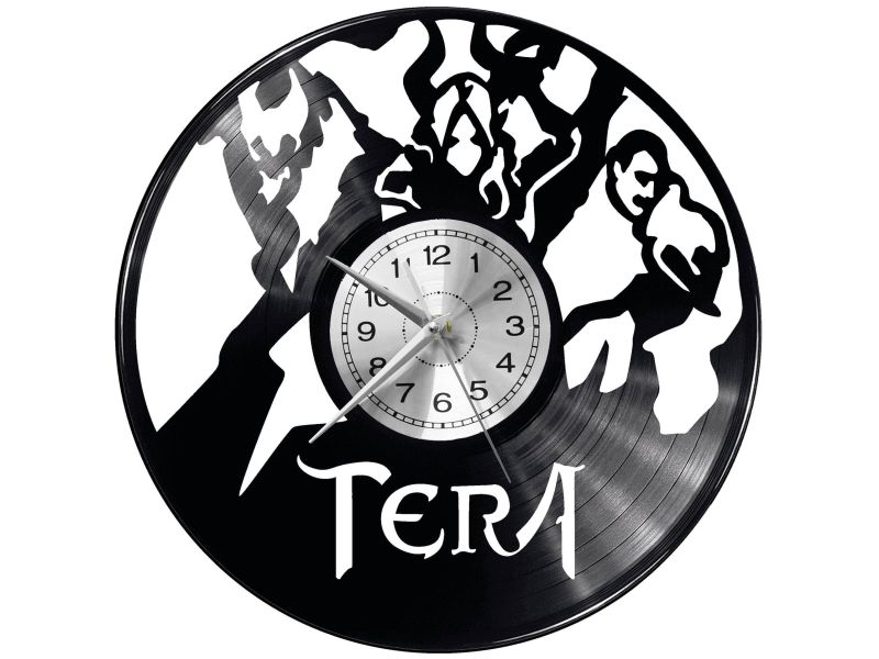 TERA THE EXILED REALM OF ARBOREA VIDEO GAME  ZEGAR ŚCIENNY DEKORACYJNY NOWOCZESNY PŁYTA 
WINYLOWA WINYL NA 
PREZENT EVEVO EVEVO.