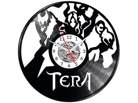 TERA The Exiled Realm of Arborea Video Game Zegar Ścienny Płyta Winylowa Nowoczesny Dekoracyjny Na Prezent Urodziny