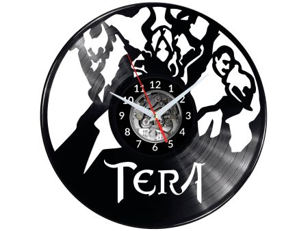 TERA The Exiled Realm of Arborea Video Game Zegar Ścienny Płyta Winylowa Nowoczesny Dekoracyjny Na Prezent Urodziny