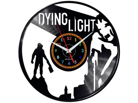 Dying Light 2 Video Game Zegar Ścienny Płyta Winylowa Nowoczesny Dekoracyjny Na Prezent Urodziny