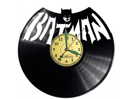 BATMAN ZEGAR ŚCIENNY DEKORACYJNY NOWOCZESNY PŁYTA WINYLOWA WINYL NA PREZENT EVEVO EVEVO.