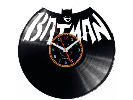 BATMAN ZEGAR ŚCIENNY DEKORACYJNY NOWOCZESNY PŁYTA WINYLOWA WINYL NA PREZENT EVEVO EVEVO.