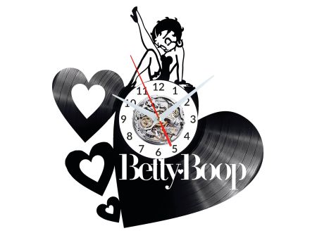 Betty Boop Zegar Ścienny Płyta Winylowa Nowoczesny Dekoracyjny Na Prezent Urodziny