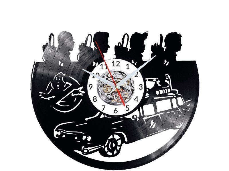 GHOSTBUSTERS ZEGAR ŚCIENNY DEKORACYJNY NOWOCZESNY PŁYTA WINYLOWA WINYL NA PREZENT EVEVO EVEVO.