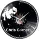 Chris Corner Zegar Ścienny Płyta Winylowa Nowoczesny Dekoracyjny Na Prezent Urodziny