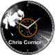 Chris Corner Zegar Ścienny Płyta Winylowa Nowoczesny Dekoracyjny Na Prezent Urodziny