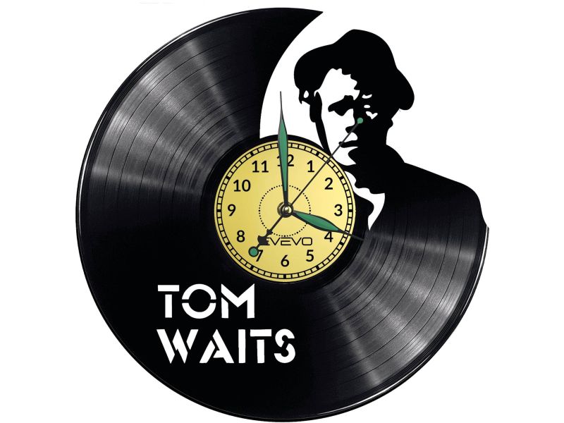 TOM WAITS ZEGAR ŚCIENNY DEKORACYJNY NOWOCZESNY PŁYTA 
WINYLOWA WINYL NA 
PREZENT EVEVO EVEVO.