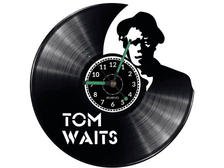 TOM WAITS ZEGAR ŚCIENNY DEKORACYJNY NOWOCZESNY PŁYTA 
WINYLOWA WINYL NA 
PREZENT EVEVO EVEVO.