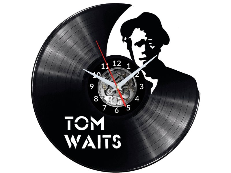 TOM WAITS ZEGAR ŚCIENNY DEKORACYJNY NOWOCZESNY PŁYTA 
WINYLOWA WINYL NA 
PREZENT EVEVO EVEVO.