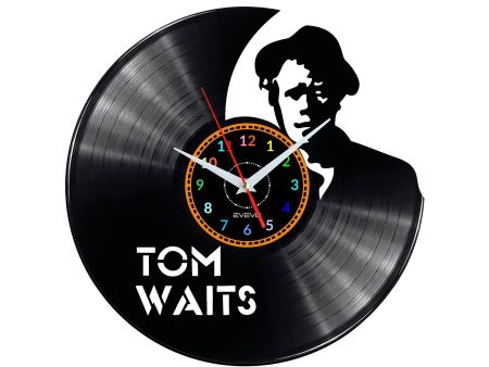 TOM WAITS ZEGAR ŚCIENNY DEKORACYJNY NOWOCZESNY PŁYTA 
WINYLOWA WINYL NA 
PREZENT EVEVO EVEVO.