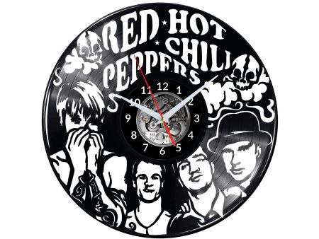 RED HOT CHILI PEPPERS ZEGAR ŚCIENNY DEKORACYJNY NOWOCZESNY PŁYTA 
WINYLOWA WINYL NA 
PREZENT EVEVO EVEVO.