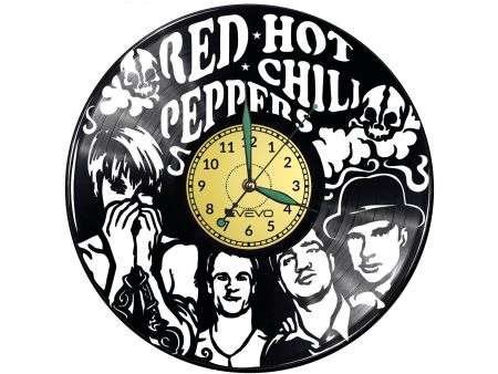 RED HOT CHILI PEPPERS ZEGAR ŚCIENNY DEKORACYJNY NOWOCZESNY PŁYTA 
WINYLOWA WINYL NA 
PREZENT EVEVO EVEVO.