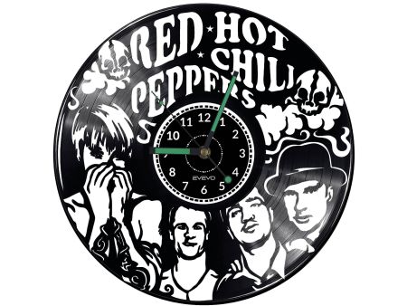 RED HOT CHILI PEPPERS ZEGAR ŚCIENNY DEKORACYJNY NOWOCZESNY PŁYTA 
WINYLOWA WINYL NA 
PREZENT EVEVO EVEVO.