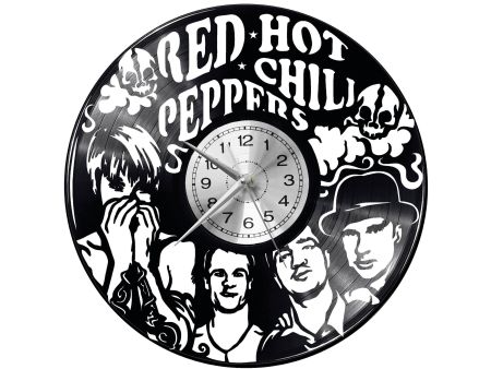 RED HOT CHILI PEPPERS ZEGAR ŚCIENNY DEKORACYJNY NOWOCZESNY PŁYTA 
WINYLOWA WINYL NA 
PREZENT EVEVO EVEVO.