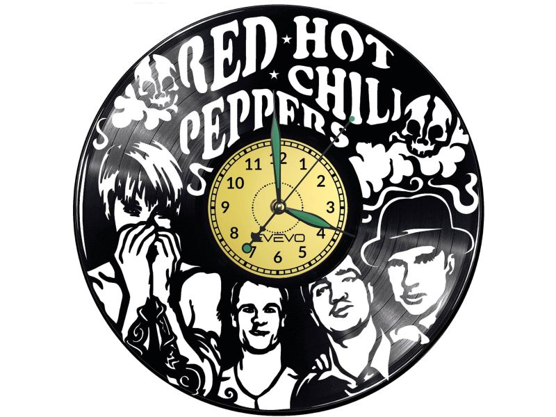 Red Hot Chili Peppers 
Zegar Ścienny Płyta Winylowa Nowoczesny Dekoracyjny Na Prezent Urodziny