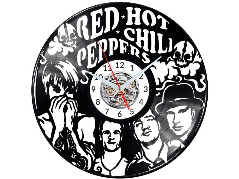 Red Hot Chili Peppers 
Zegar Ścienny Płyta Winylowa Nowoczesny Dekoracyjny Na Prezent Urodziny