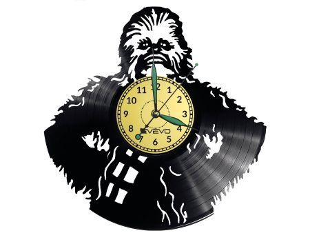 CHEWBACCA STAR WARS ZEGAR ŚCIENNY DEKORACYJNY NOWOCZESNY PŁYTA WINYLOWA WINYL NA PREZENT EVEVO EVEVO.