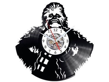 CHEWBACCA STAR WARS ZEGAR ŚCIENNY DEKORACYJNY NOWOCZESNY PŁYTA WINYLOWA WINYL NA PREZENT EVEVO EVEVO.