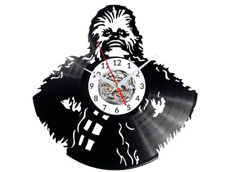 CHEWBACCA STAR WARS ZEGAR ŚCIENNY DEKORACYJNY NOWOCZESNY PŁYTA 
WINYLOWA WINYL NA 
PREZENT EVEVO EVEVO.