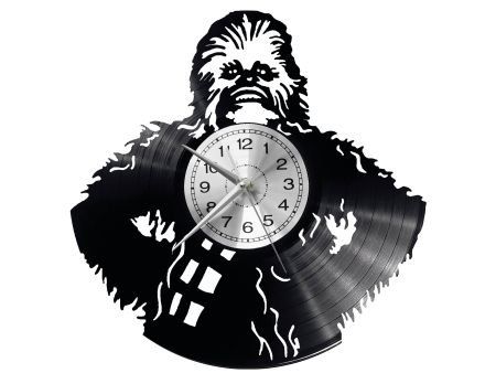 CHEWBACCA STAR WARS ZEGAR ŚCIENNY DEKORACYJNY NOWOCZESNY PŁYTA WINYLOWA WINYL NA PREZENT EVEVO EVEVO.