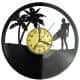 Plaża Serfing Zegar Ścienny Płyta Winylowa Nowoczesny Dekoracyjny Na Prezent Urodziny
