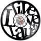 Live Laught Love Zegar Ścienny Płyta Winylowa Nowoczesny Dekoracyjny Na Prezent Urodziny