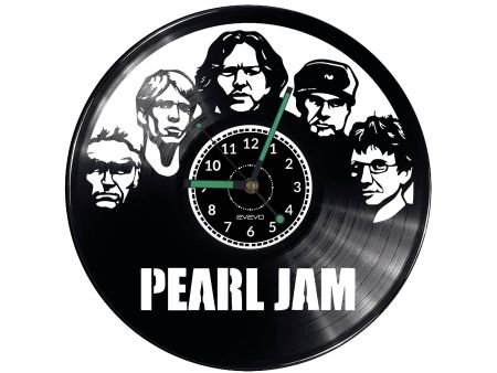 Pearl Jam Zegar Ścienny Płyta Winylowa Nowoczesny Dekoracyjny Na Prezent Urodziny