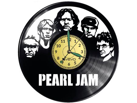 Pearl Jam Zegar Ścienny Płyta Winylowa Nowoczesny Dekoracyjny Na Prezent Urodziny