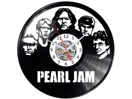 Pearl Jam Zegar Ścienny Płyta Winylowa Nowoczesny Dekoracyjny Na Prezent Urodziny