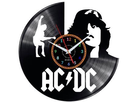 AC-DC ACDC AC/DC ZEGAR ŚCIENNY PŁYTA WINYLOWA PREZENT UPOMINEK URODZINY DLA NIEJ DLA NIEGO EVEVO EVEVO.PL W1943