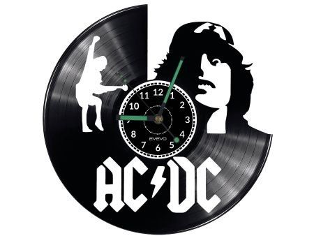 AC-DC ACDC AC/DC ZEGAR ŚCIENNY PŁYTA WINYLOWA PREZENT UPOMINEK URODZINY DLA NIEJ DLA NIEGO EVEVO EVEVO.PL W1943