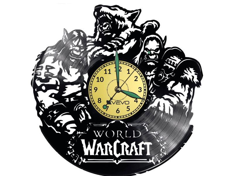 World of Warcraft Game Zegar Ścienny Płyta Winylowa Nowoczesny Dekoracyjny Na Prezent Urodziny