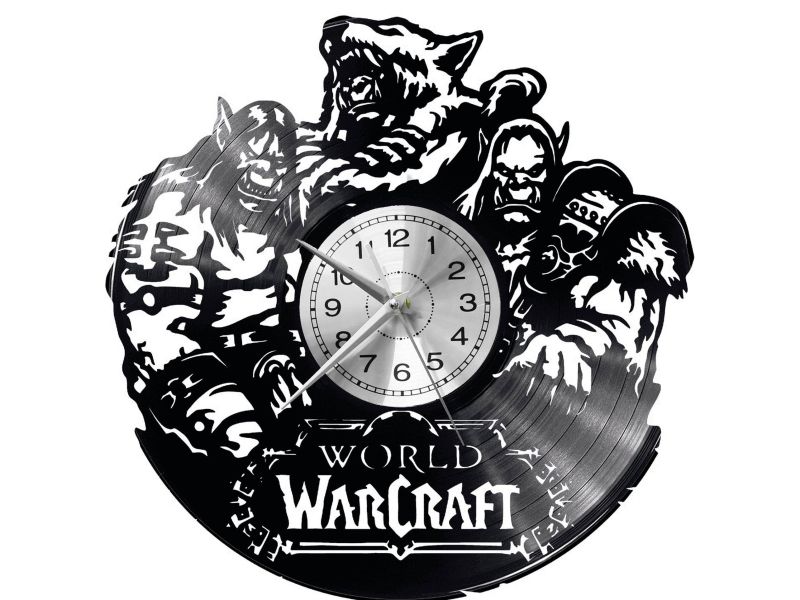 World of Warcraft Game Zegar Ścienny Płyta Winylowa Nowoczesny Dekoracyjny Na Prezent Urodziny