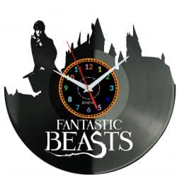 Fantastic Beasts Zegar Ścienny Płyta Winylowa Nowoczesny Dekoracyjny Na Prezent Urodziny