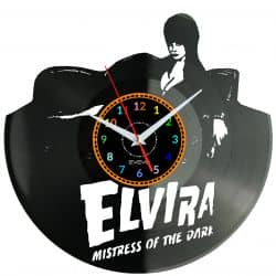 Elvira Mistress of the Dark Zegar Ścienny Płyta Winylowa Nowoczesny Dekoracyjny Na Prezent Urodziny