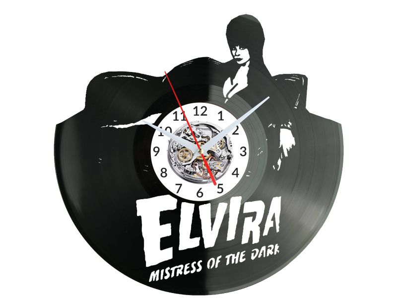 Elvira Mistress of the Dark Zegar Ścienny Płyta Winylowa Nowoczesny Dekoracyjny Na Prezent Urodziny