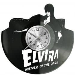 Elvira Mistress of the Dark Zegar Ścienny Płyta Winylowa Nowoczesny Dekoracyjny Na Prezent Urodziny