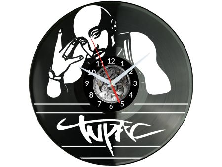 2Pac Zegar Ścienny Płyta Winylowa Nowoczesny Dekoracyjny Na Prezent Urodziny