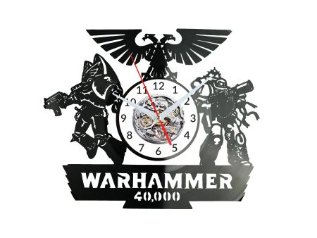 Warhammer 40k Zegar Ścienny Płyta Winylowa Nowoczesny Dekoracyjny Na Prezent Urodziny