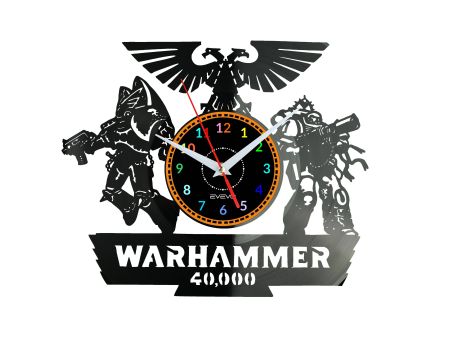 Warhammer 40k Zegar Ścienny Płyta Winylowa Nowoczesny Dekoracyjny Na Prezent Urodziny