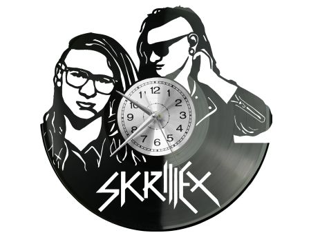 Skrillex Zegar Ścienny Płyta Winylowa Nowoczesny Dekoracyjny Na Prezent Urodziny