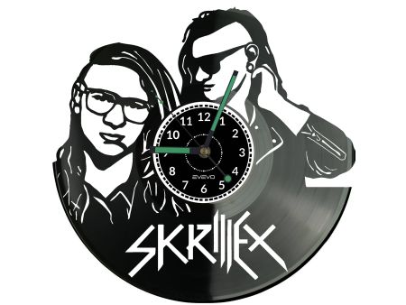 Skrillex Zegar Ścienny Płyta Winylowa Nowoczesny Dekoracyjny Na Prezent Urodziny