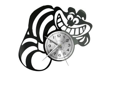 Alice in Wonderland Cheshire Cat Zegar Ścienny Płyta Winylowa Nowoczesny Dekoracyjny Na Prezent Urodziny