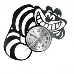 Alice in Wonderland Cheshire Cat Zegar Ścienny Płyta Winylowa Nowoczesny Dekoracyjny Na Prezent Urodziny