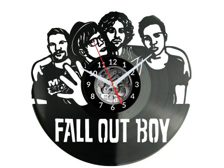 Fall Out Boy Zegar Ścienny Płyta Winylowa Nowoczesny Dekoracyjny Na Prezent Urodziny