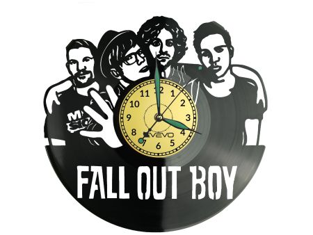 Fall Out Boy Zegar Ścienny Płyta Winylowa Nowoczesny Dekoracyjny Na Prezent Urodziny