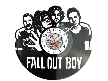 Fall Out Boy Zegar Ścienny Płyta Winylowa Nowoczesny Dekoracyjny Na Prezent Urodziny