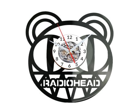 Radiohead Zegar Ścienny Płyta Winylowa Nowoczesny Dekoracyjny Na Prezent Urodziny