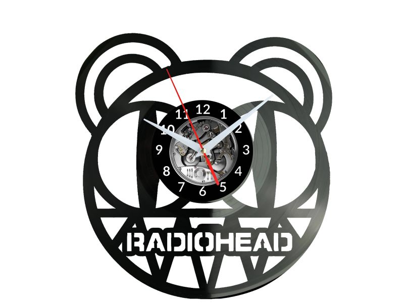 Radiohead Zegar Ścienny Płyta Winylowa Nowoczesny Dekoracyjny Na Prezent Urodziny