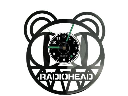 Radiohead Zegar Ścienny Płyta Winylowa Nowoczesny Dekoracyjny Na Prezent Urodziny